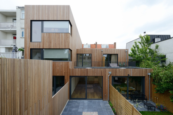 Wohnungsbau, Holzhaus, M3H architecten, Amsterdam, Niederlande