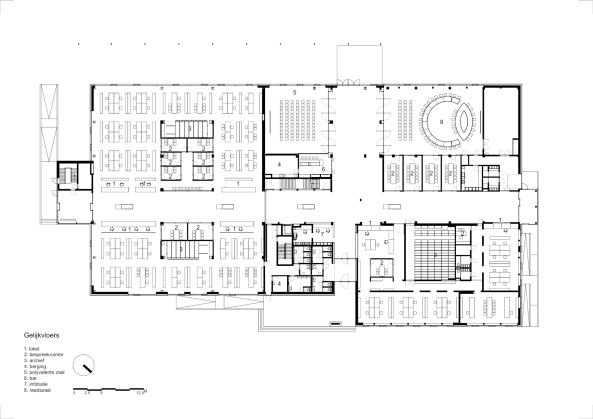 Gemeindezentrum Zwevegem, Buro II & Archi+I
