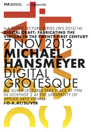 Vortrag von Michael Hansmeyer in Wien