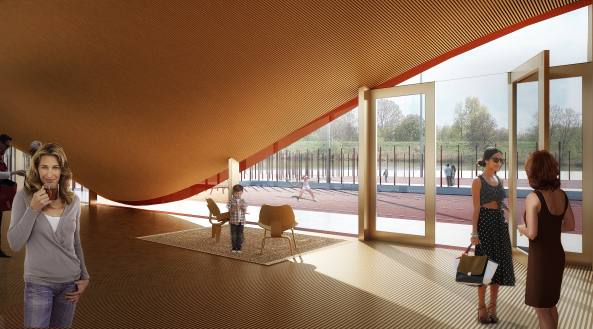 MVRDV bauen Tennisclub in Ijburg