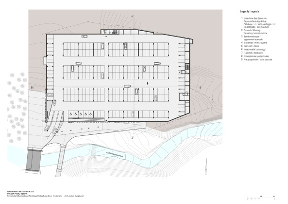Parkhaus Seiseralm, Seis, Lukas Burgauner, Bozen