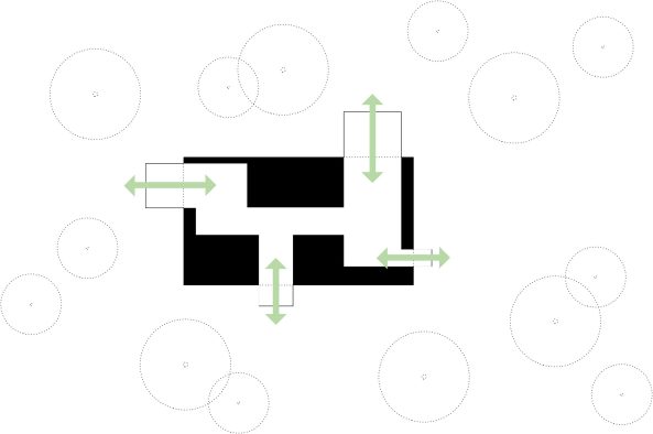 Haus in Kleinmachnow, Berlin, Holzhaus, Holzhtte, Wohnhuas, Kleinod, Musikerviertel, Haus im Wald, KrausevonMatuschka Architekten, Hans Krause, Peter von Matuschka, da! Architektur in und aus Berlin 2014, Satteldach