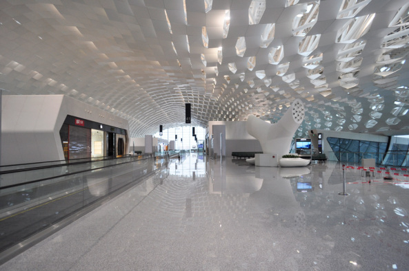 Fuksas, Bao�an District, Shenzhen, Guangdong, China, Massimiliano and Doriana Fuksas, Studio Fuksas, Knippers Helbig Engineering, Stuttgart, NY, shenzhen bao�an international airport, Flughafen, Terminal, T3, Gate, Airport, Flughafenarchitektur, Bauen in China