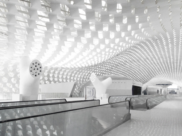 Fuksas, Baoan District, Shenzhen, Guangdong, China, Massimiliano and Doriana Fuksas, Studio Fuksas, Knippers Helbig Engineering, Stuttgart, NY, shenzhen baoan international airport, Flughafen, Terminal, T3, Gate, Airport, Flughafenarchitektur, Bauen in China