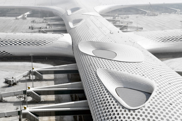 Fuksas, Bao�an District, Shenzhen, Guangdong, China, Massimiliano and Doriana Fuksas, Studio Fuksas, Knippers Helbig Engineering, Stuttgart, NY, shenzhen bao�an international airport, Flughafen, Terminal, T3, Gate, Airport, Flughafenarchitektur, Bauen in China