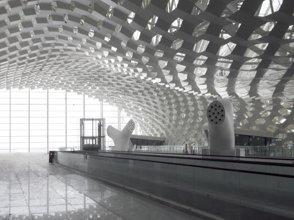 Fuksas, Bao�an District, Shenzhen, Guangdong, China, Massimiliano and Doriana Fuksas, Studio Fuksas, Knippers Helbig Engineering, Stuttgart, NY, shenzhen bao�an international airport, Flughafen, Terminal, T3, Gate, Airport, Flughafenarchitektur, Bauen in China