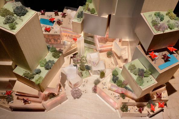 Frank Gehry, Walt Disney Concert Hall, Grand Avenue Project, Los Angeles, Dekonstruktivismus, Shopping centre, center, Einkaufszentrum, Hochhaus, Hochhuser, residential complex, gloria Molina