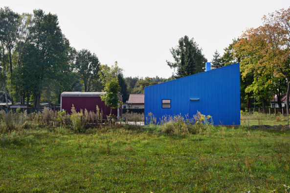 Blaues Haus, Wochenendhaus, Datsche, H�tten & Pal�ste Architekten, Brandenburg, Senzig