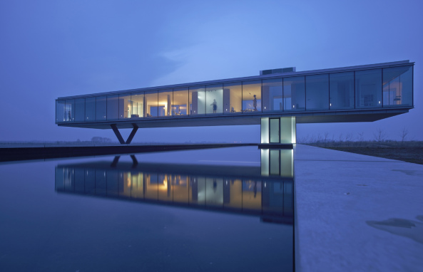 Paul de Ruiter Architects, Luxusvilla, Villa Kogelhof, Energeisparhaus, Energiesparvilla, Automobil, Tiefgarage, Parkgarage, Autosammlung, Jaroen Musch