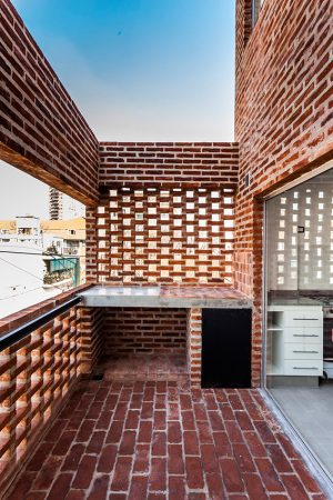 Wohnhaus, Backstein, estudiotrama, arqtipo, Buenos Aires, Argentinien