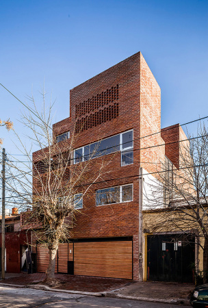 Wohnhaus, Backstein, estudiotrama, arqtipo, Buenos Aires, Argentinien