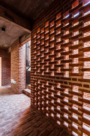 Wohnhaus, Backstein, estudiotrama, arqtipo, Buenos Aires, Argentinien