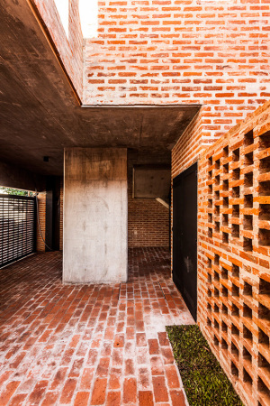 Wohnhaus, Backstein, estudiotrama, arqtipo, Buenos Aires, Argentinien