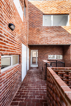 Wohnhaus, Backstein, estudiotrama, arqtipo, Buenos Aires, Argentinien
