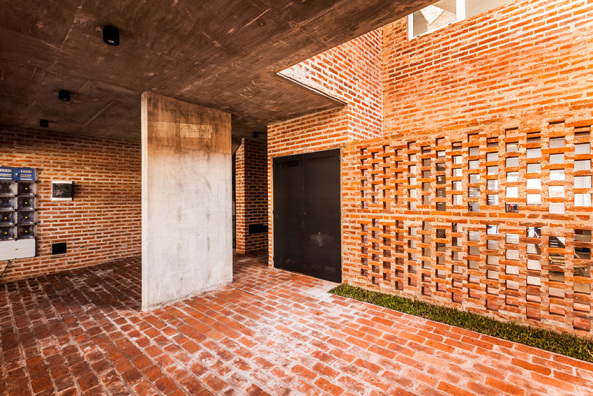 Wohnhaus, Backstein, estudiotrama, arqtipo, Buenos Aires, Argentinien