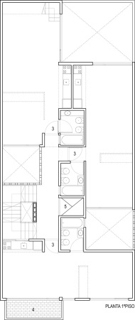 Wohnhaus, Backstein, estudiotrama, arqtipo, Buenos Aires, Argentinien
