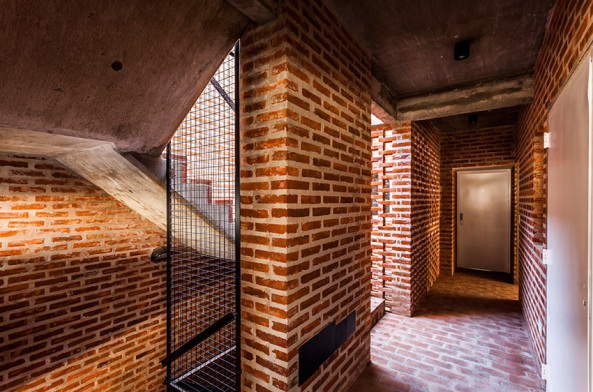 Wohnhaus, Backstein, estudiotrama, arqtipo, Buenos Aires, Argentinien