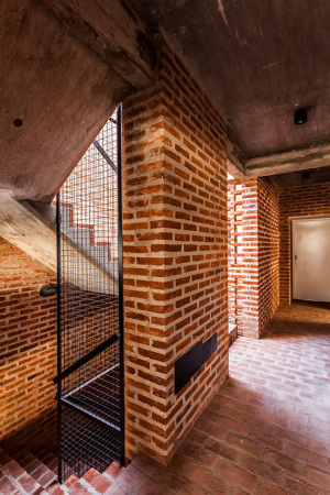 Wohnhaus, Backstein, estudiotrama, arqtipo, Buenos Aires, Argentinien