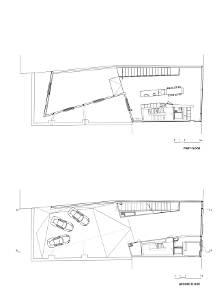 Wiel Arets, Maastricht, Oldtimer-Sammlung, Aston Martin, Wohnhaus in Maastricht, Neubau, Beton, Glas, Autos, Garage, Treppe, James Bond