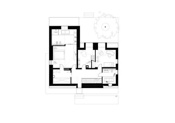 100 Prozent Haus; Polen; Breslau; KMA Kabarowski Misura Architekten; Umbau; 20er Jahre Haus; Einfamilienhaus