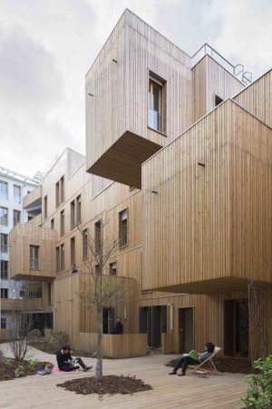 sozialer Wohungsbau, Paris, Holzbau, KOZ architectes