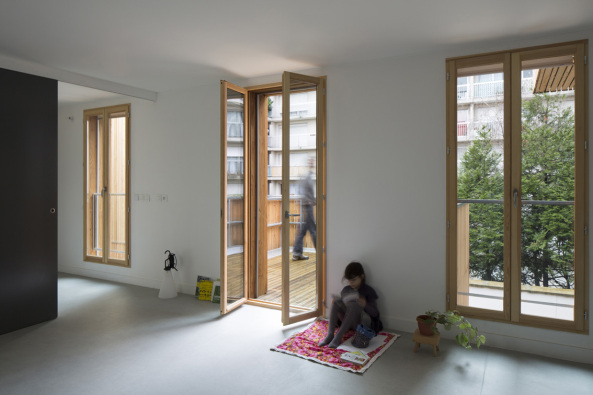 sozialer Wohungsbau, Paris, Holzbau, KOZ architectes