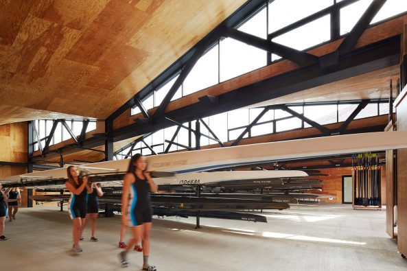 Studio Gang Architectes, Chicago, Clark Park, Chicago Rowing Foundation, Ruderclub in Chicago, Jeanne Gang, Holz, Fachwerk