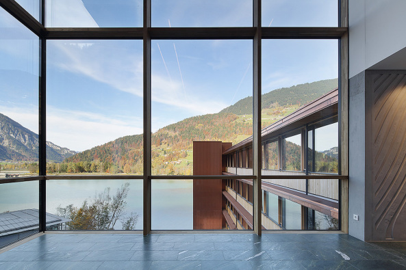 B�rohaus, Verwaltung, nachhaltiges Bauen, Hermann Kaufmann Architekten, Vandans, Vorarlberg, �sterreich, Illwerke, Wasserkraftwerk