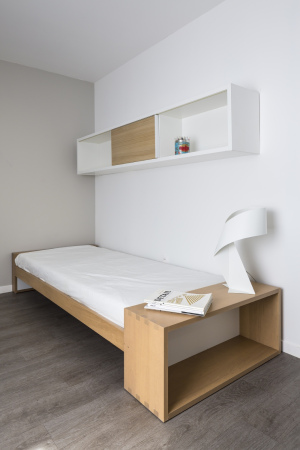 Ithaques, Atelier WRA, Studentenwohnheim, Wohneim, Holzhaus, Holztragwerk, Holzfassade, Gartenhaus, Whild rabbits architecture