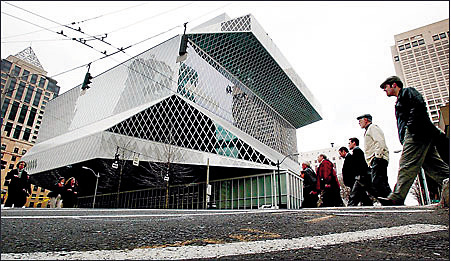 Neue Bibliothek in Seattle von Rem Koolhaas erffnet