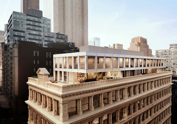 Shigeru Ban Architects, Dean Maltz, Penthouse, New York, Tribeca, Hayes Davidson, Cast Iron Penthouse