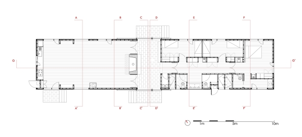 Wochenendhaus, Chile, MAPA Architects, MR House, Cristian Larran, Matas Madsen, Bernardo Valds, Schuppen, Holzschuppen