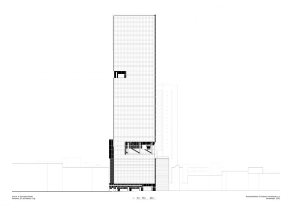 Reforma Towers; Paseo de la Reforma; Richard Meier & Partners; Mexiko Stadt;
