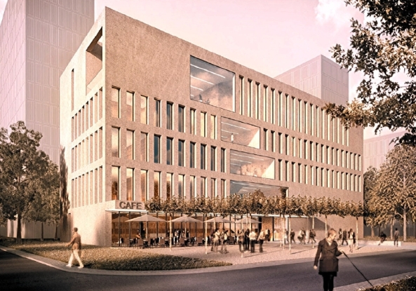 hjp architekten, Jrgen Hauck, Herbert Osel; Gieen; Studierendenhaus Campus Westend, Frankfurt