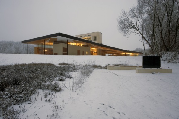Krematorium, Bestattungszentrum, Friedhof, Dethier Architecture, Erik Dhont, Nicolas Kozakis, Belgien, Welkenraedt