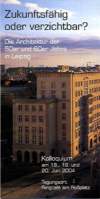 Tagung zu DDR-Architektur in Leipzig