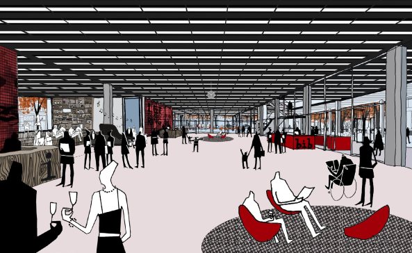 Mecanoo mit Martinez Johnson, Mies van der Rohe, Mies-Bibliothek in Washington, Shortlist, Martin Luther King Memorial Library, Mecanoo (Delft), Patkau Architects (Vancouver) und Studios Architecture (Washington), Mies, Umbau, Abstimmung