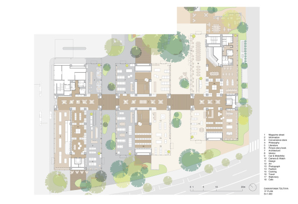 Klein Dytham architecture, Buchhandlung, Buchgesch�ft, Tokyo, Daikanyama, Tsutaya, Medienkaufhaus, Kulturkaufhaus, Pavilion, T-Store, Anjin lounge, Relieffassade, Shibuya, Nac�sa & Partners