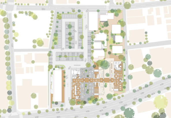 Klein Dytham architecture, Buchhandlung, Buchgesch�ft, Tokyo, Daikanyama, Tsutaya, Medienkaufhaus, Kulturkaufhaus, Pavilion, T-Store, Anjin lounge, Relieffassade, Shibuya, Nac�sa & Partners