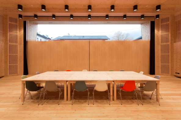 St. Martin in Passeier; Dorfhaus; Andreas Flora; Architekt; Gemeindezentrum; Benjamin Pfitscher; Astl�cher; Zirbelholz; Naturstein