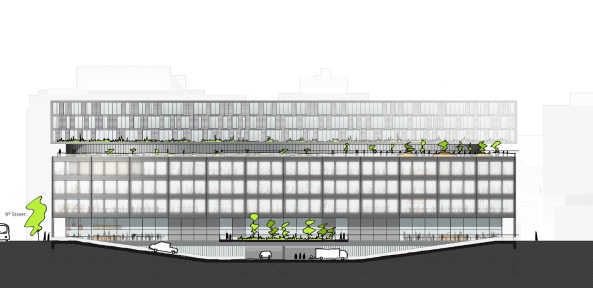 Mecanoo mit Martinez Johnson, Mies van der Rohe, Mies-Bibliothek in Washington, Shortlist, Martin Luther King Memorial Library, Mecanoo (Delft), Patkau Architects (Vancouver) und Studios Architecture (Washington), Mies, Umbau, Abstimmung