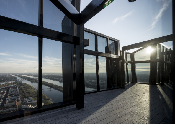 DC Tower I; Wien; Donau City; Dominique Perrault; WED; Hoffmann-Janz; Erffnung; Interview