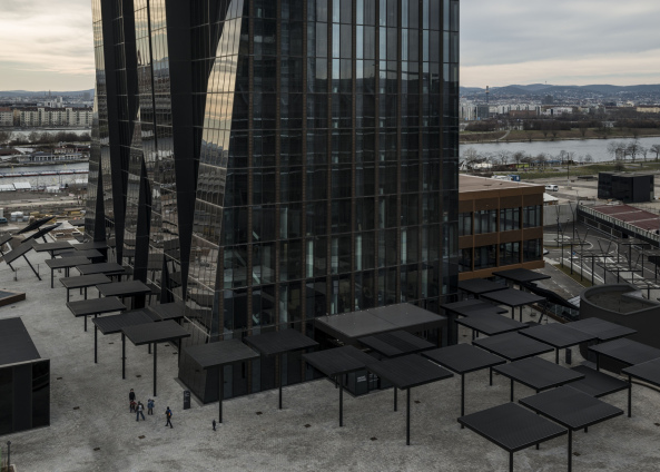 DC Tower I; Wien; Donau City; Dominique Perrault; WED; Hoffmann-Janz; Er�ffnung; Interview