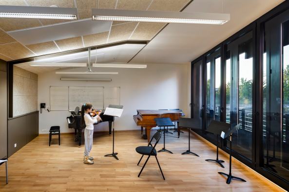 Konservatorium Claude Debussy, Paris, 17. Arrondissement, Basalt Architecture