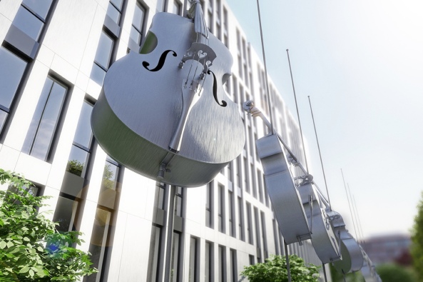 die devoloper, Clara und Robert, Dsseldorf, Broensemble in Dsseldorf, SOP Architekten, Clara und Robert Schumann, slapa oberholz pszczulny architekten, jsk, Dsseldorf Derendorf, Warth & Klein Grant Thornton AG, Open Space, Schuhmannfest 2014, Baubeginn, Baustart, Duett, Neubau, Investorenarchitektur, Sinfonie