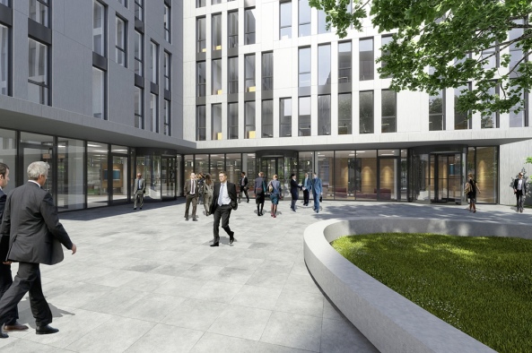 die devoloper, Clara und Robert, Dsseldorf, Broensemble in Dsseldorf, SOP Architekten, Clara und Robert Schumann, slapa oberholz pszczulny architekten, jsk, Dsseldorf Derendorf, Warth & Klein Grant Thornton AG, Open Space, Schuhmannfest 2014, Baubeginn, Baustart, Duett, Neubau, Investorenarchitektur, Sinfonie