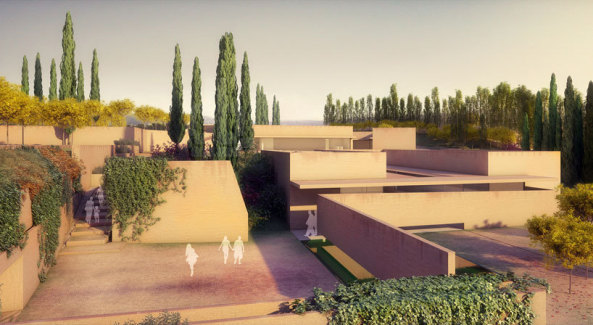 Alhambra, neuer Eingang, Besucherzenrum, lvaro Siza, Juan Domingo Santos, Spanien, Aedes, Berlin, Planvorstellung