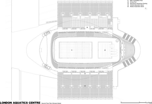 London, Zaha Hadid, Schwimmbad, Schwimmhalle, Schwimmzentrum von Hadid, Zaha Hadid Architects, Olympische Sommerspiele 2012 in London, Beton, Olympiapark, Olympia, Zaha Hadis Aquatic Center