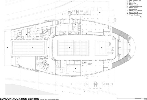 London, Zaha Hadid, Schwimmbad, Schwimmhalle, Schwimmzentrum von Hadid, Zaha Hadid Architects, Olympische Sommerspiele 2012 in London, Beton, Olympiapark, Olympia, Zaha Hadis Aquatic Center