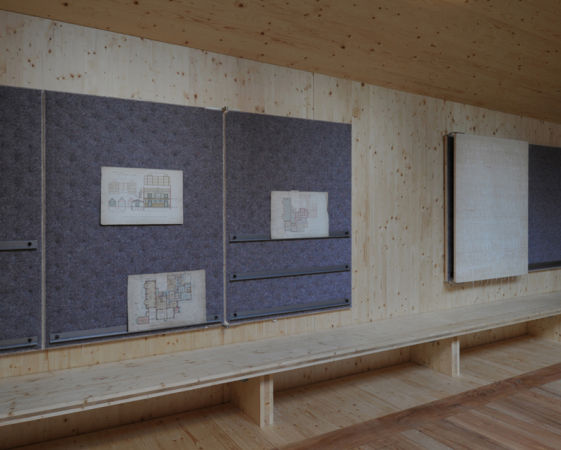 Umbau, Umnutzung, Archiv, Architekturzeichnung, Holz, Hugh Strange Architects, London, Scheune